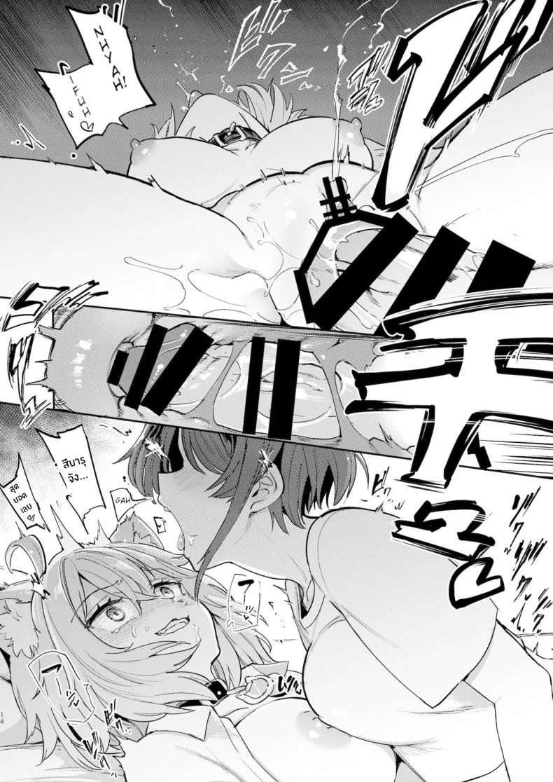 ความน่ากลัวของเป็ดติดสัด [Yakitate Jamaica A (Aomushi)] Hatsujou Kiken Chitai (Oozora Subaru, Nekomata Okayu) หน้า 13