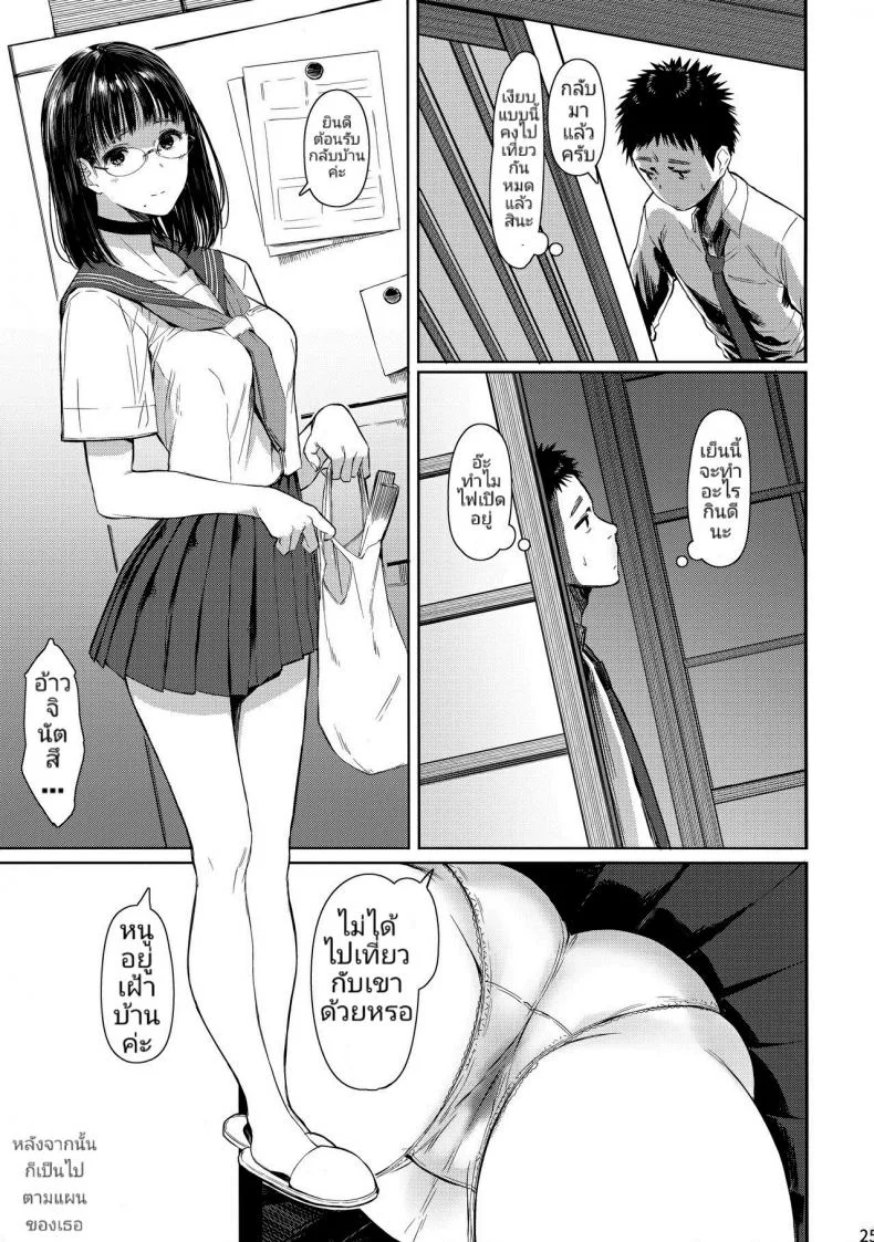เสน่ห์รักเด็กข้างบ้าน (C92) [Kuragamo (Tukinowagamo)] Tonari no Chinatsu-chan R | Next Door's Chinatsu-chan Rเสน่ห์รักเด็กข้างบ้าน 3 หน้า 24