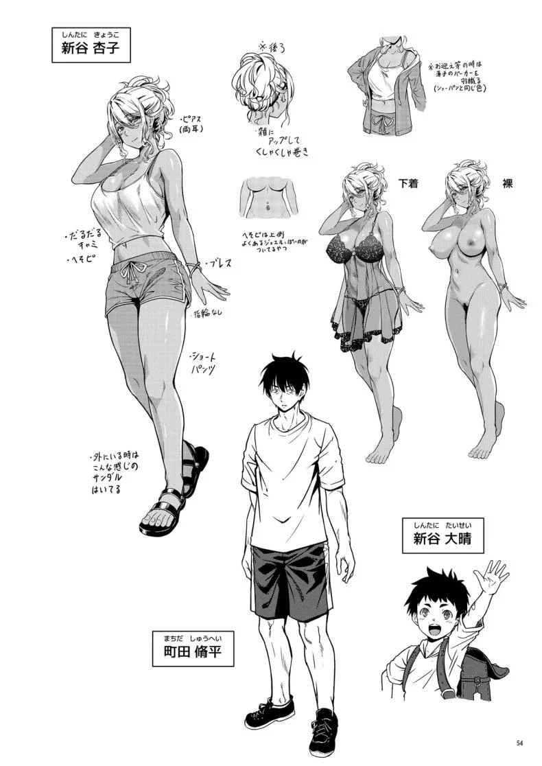 ความสัมพันธ์กับคุณเเม่ข้างบ้าน[diletta (Kimura Neito)] Yojouhan Ikken Apart de Komochi Dosukebe Rinjin to Asedaku Noukou na Otsukiai หน้า 55
