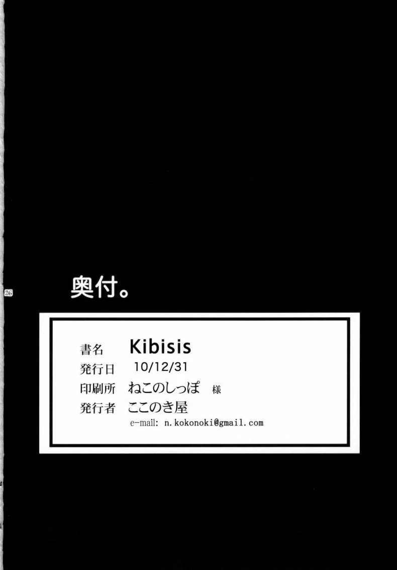 ลักหลับเธอ (C79) [Kokonokiya (Kokonoki Nao)] Kibisis (Fate/stay night) หน้า 25