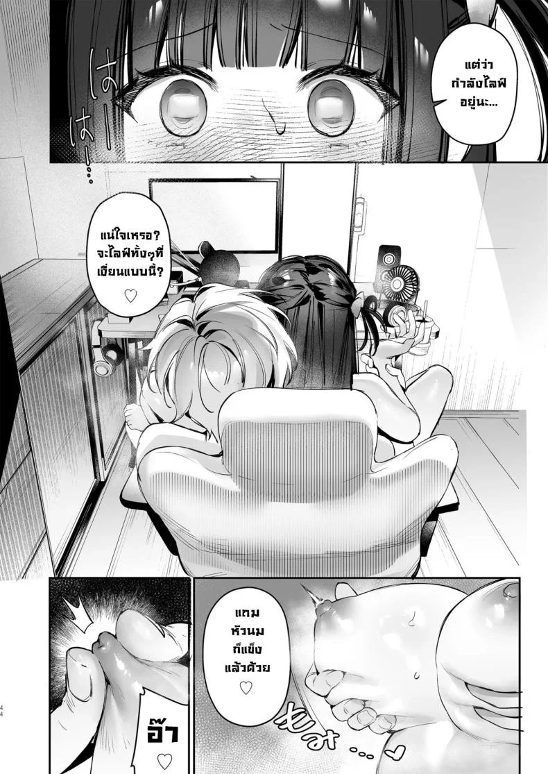 เบื้องหลังไลฟ์วีทูปเบอร์ [Waraiwari Gyoza] Vtuber na Kanojo, Zecchou Ecchi Nama Haishin  Vtuber Girlfriend, Live Stream Sex Climax หน้า 43