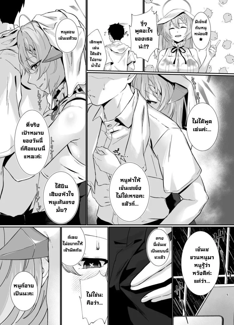 ติดฝน [Yashiro Plus. (Sakon Subaru)] Bishokuka no Himegoto  The Gourmet's Secret (Blue Archive) หน้า 4