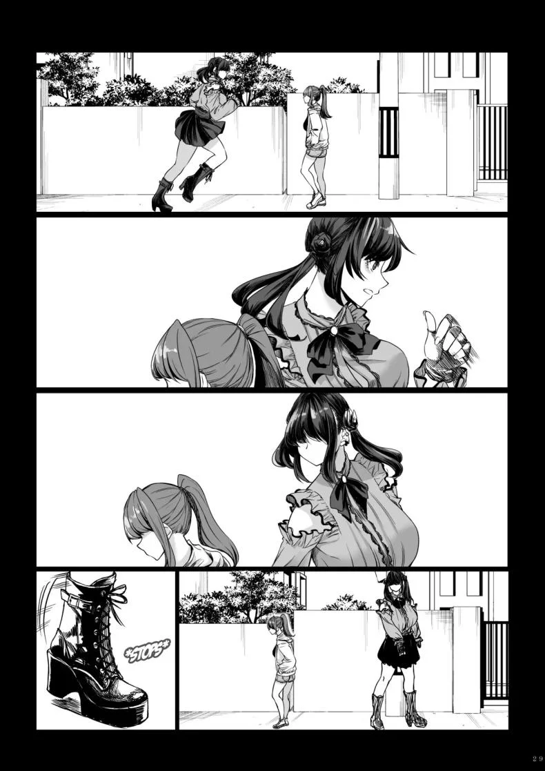 สาวสูง 211ซม. ที่จ้องจะเล่นผม [Nanakorobi Yaoki (kinntarou)] Shinchou 211 cm no Jirai-kei Joshi ni Nerawarete mou Nigerarenaiสาวสูง 211ซม. ที่จ้องจะเล่นผม 2 หน้า 28