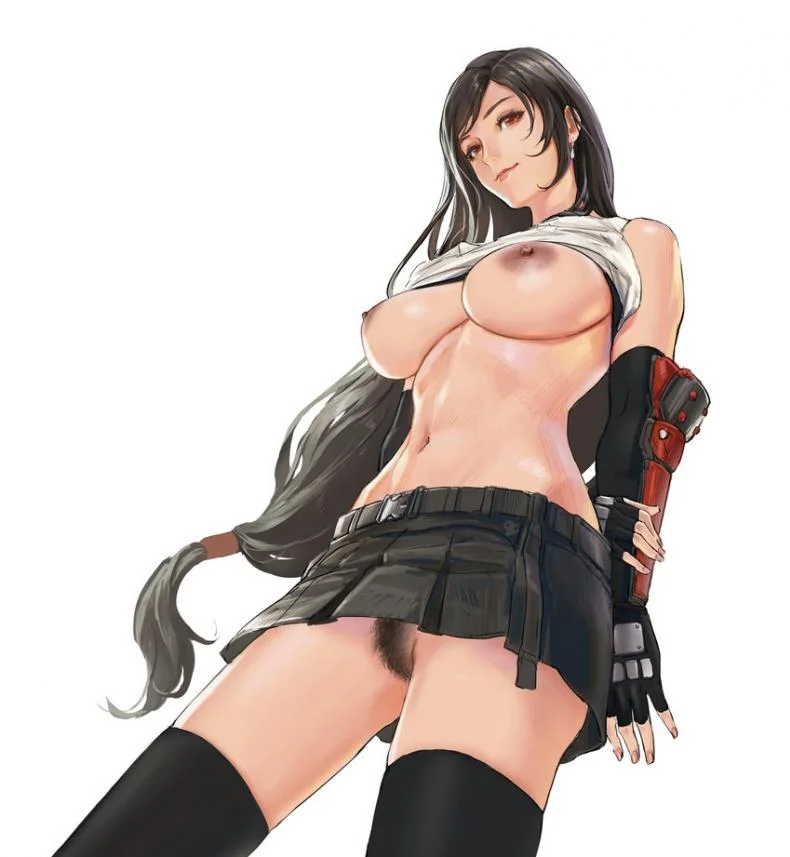จากการสัมภาษณ์งานของทีฟ่า [High Thrust (Inomaru)] Tifa-san no Fuuzoku Kinmu (Final Fantasy VII) หน้า 32