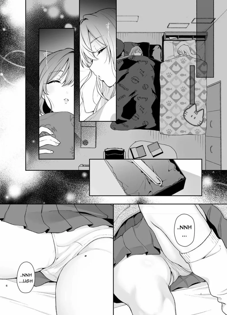 เรื่องลามกทั้งใจจากเเฟนสาวทั้งสอง[Yume no Tsuzuki (Yumemiteeru)] Hakari to Karane to IchaLove H suru HON หน้า 5