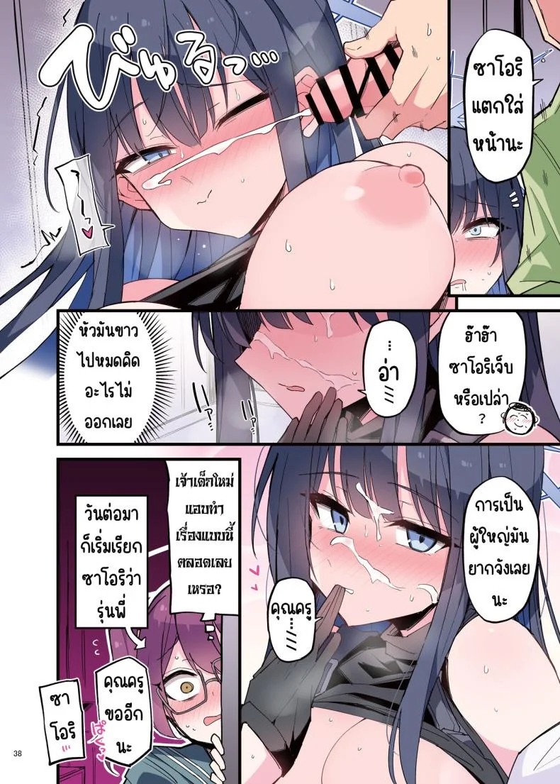 งานฉลองหลังเทศกาล [Kakuzatou (Various)] BluArch Icha Love Ero Goudou _Zetsurin Taisai Kouyasai_ (Blue Archive) หน้า 38