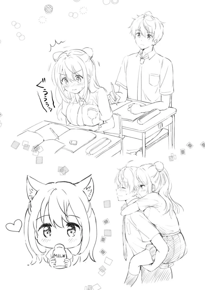 เธอทำให้ใจของผมละลาย [Kurimomo (Tsukako)] Kanojo no Netsu de Toroketai หน้า 35