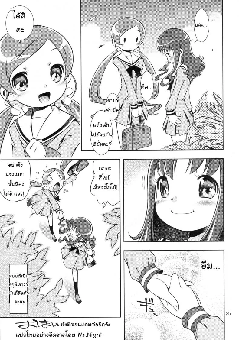 พี่คนนี้เข้าใจดี (C78) [Mayonnaise Bakufu (Sekihan)] Girl in marine blue * (Heart Catch Precure!) หน้า 24