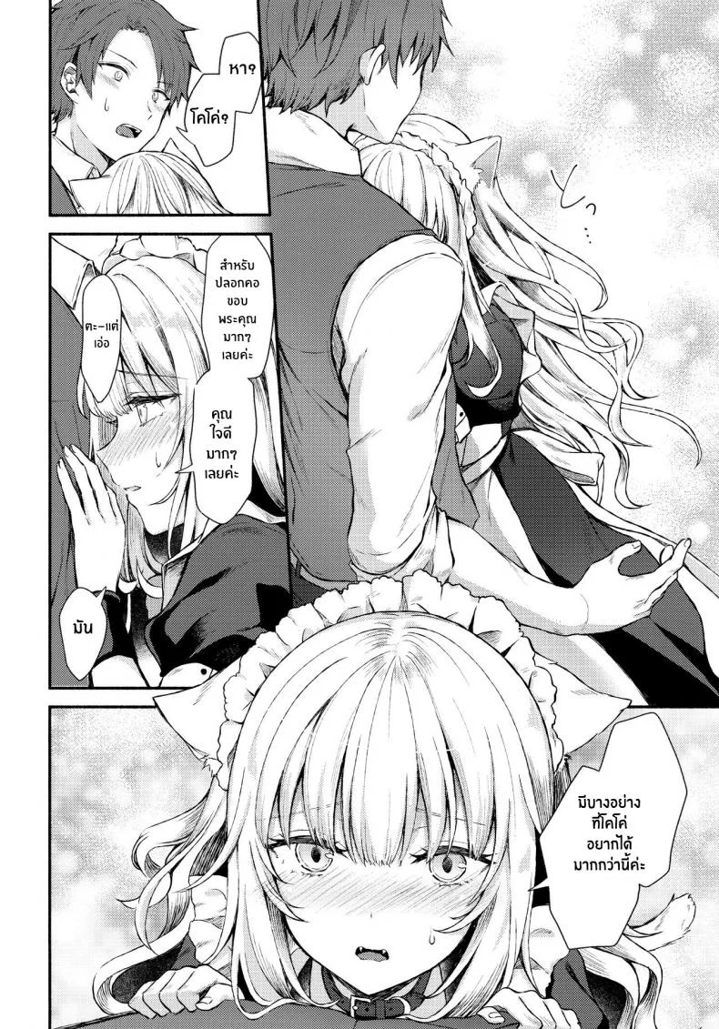 เเสงสว่างในห้องมืด(C97) [Tekkamaki (Tetsuyama Kaya)] Moto Dorei no Nekomimi Maid to Shiawase Ecchi Suru Hon หน้า 8
