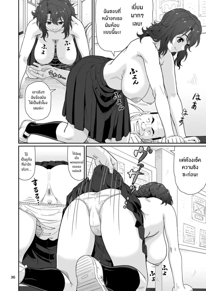 หยุดเวลาด้วยเรื่องลามกเท่านั้น [Ookura Youkan (Ookura Kazuya)] Eroi Koto Igai de Toki o Tomete wa Dame desu yo หน้า 35