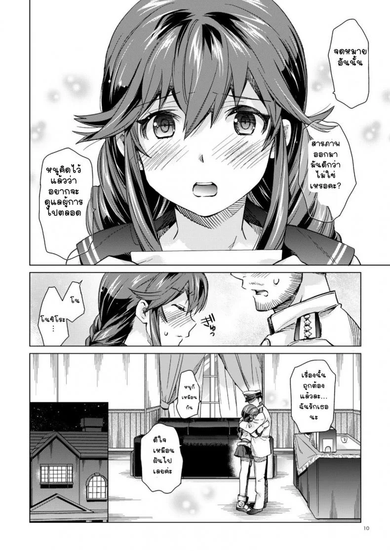 เรื่องราวหวานๆโนชิโระ [Aihara Otome (Nyoriko)] Noshiro no Amai Ohanashi (Kantai Collection -KanColle-) หน้า 9