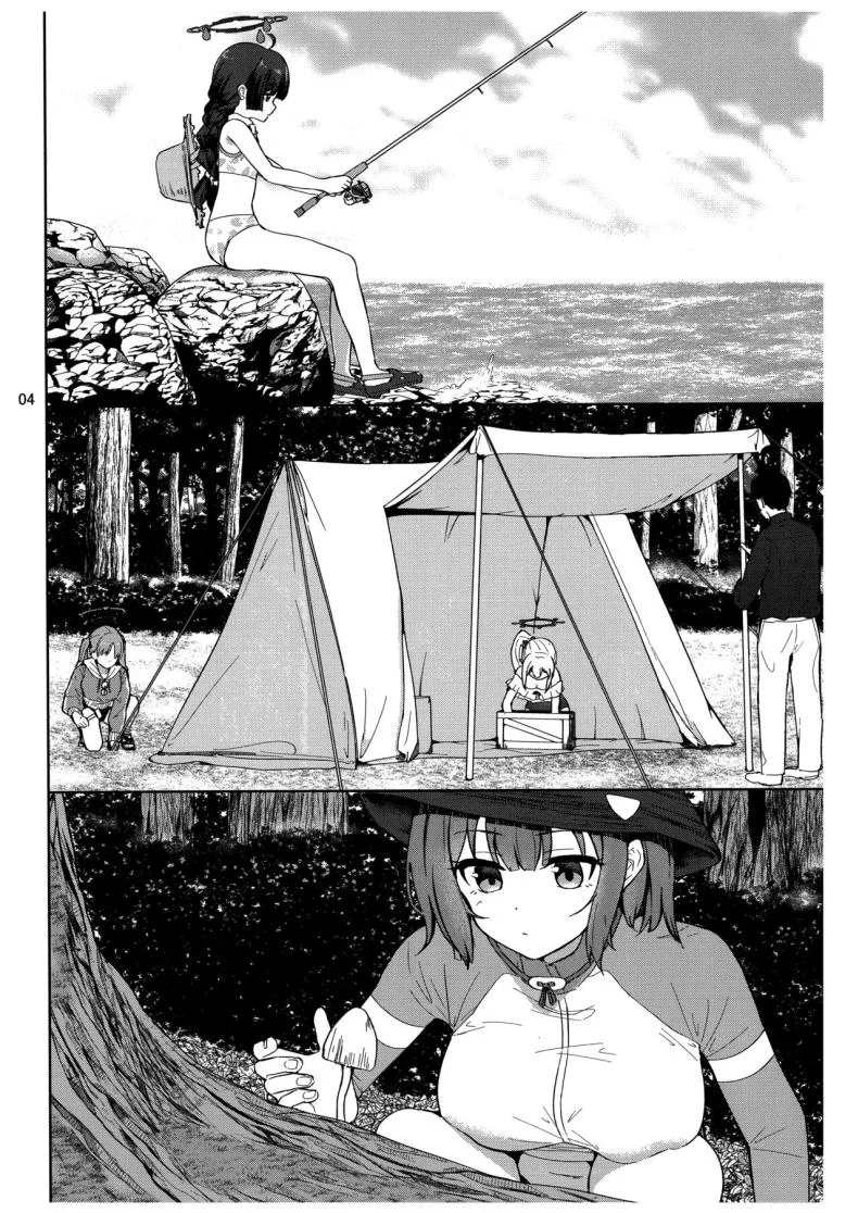 บันทึกติดเกาะกับกระต่าย (C103) [manymanyrain (Amagasa Ikuta)] Usagi to Watashi no Hyouryuu Nikki (Blue Archive) หน้า 5