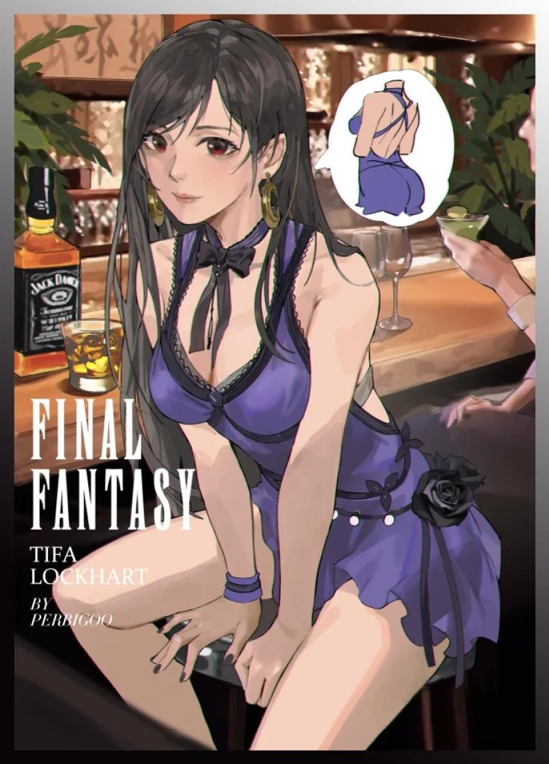 การสัมภาษณ์งานของทีฟ่า (C96) [High Thrust (Inomaru)] Tifa-san no Fuuzoku Koushuu  Tifas Sex Service Training หน้า 29