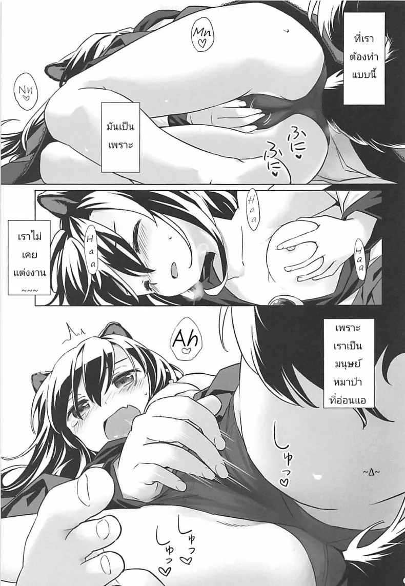 หมาป่าตัวเดียว จะเสียวยังไง (Reitaisai 15) [Animal Passion (Yude Pea)] Wolf Pleasure (Touhou Project) หน้า 6