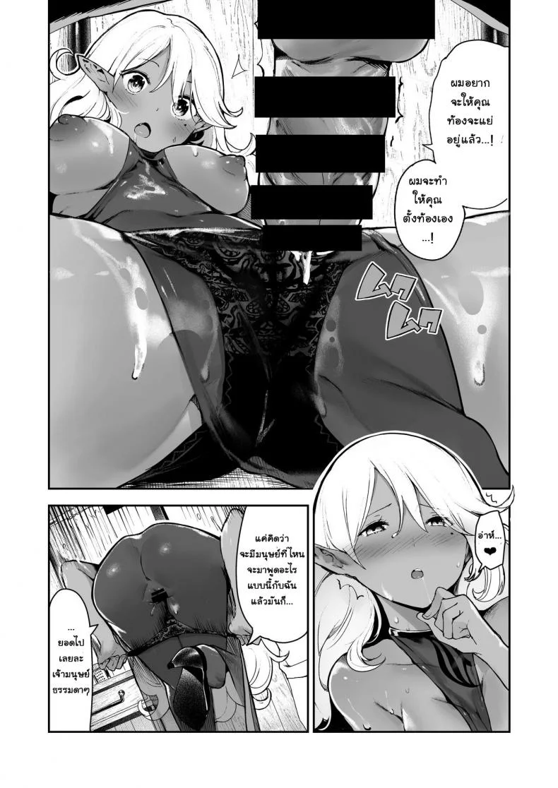 อัญเชิญขยายพันธุ์ [Itsutsuse E (Itsutsuse)] Dark Elf no Ninkatsu Schale | A Dark Elf's Pregnancy Petri Dish หน้า 15