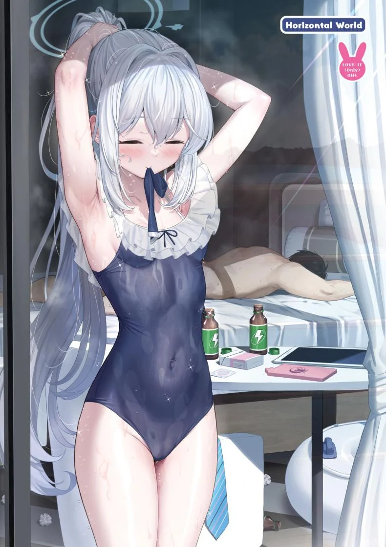 กระต่ายตัวนี้อันตรายนะคะ[Horizontal World (Matanonki)] LOVE IT (Only) ONE (Blue Archive) LOVEIT 1! หน้า 26