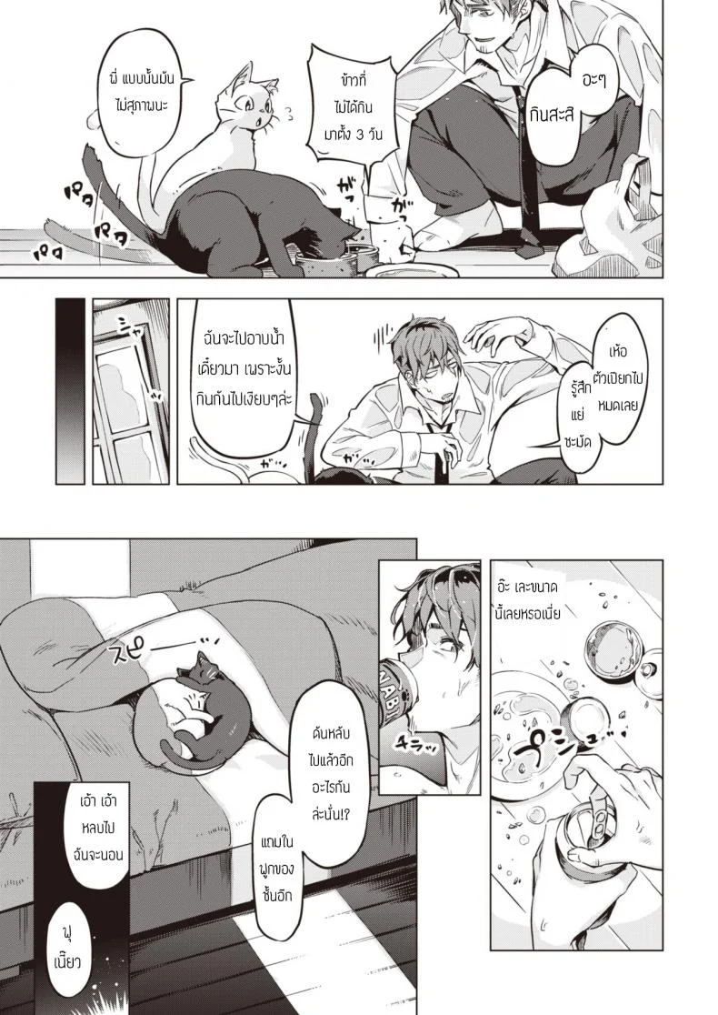 แมวแทนบุญคุณ [Super Zombie] Oshikake Nyanko Nyankoแมวแทนบุญคุณ 1 หน้า 5