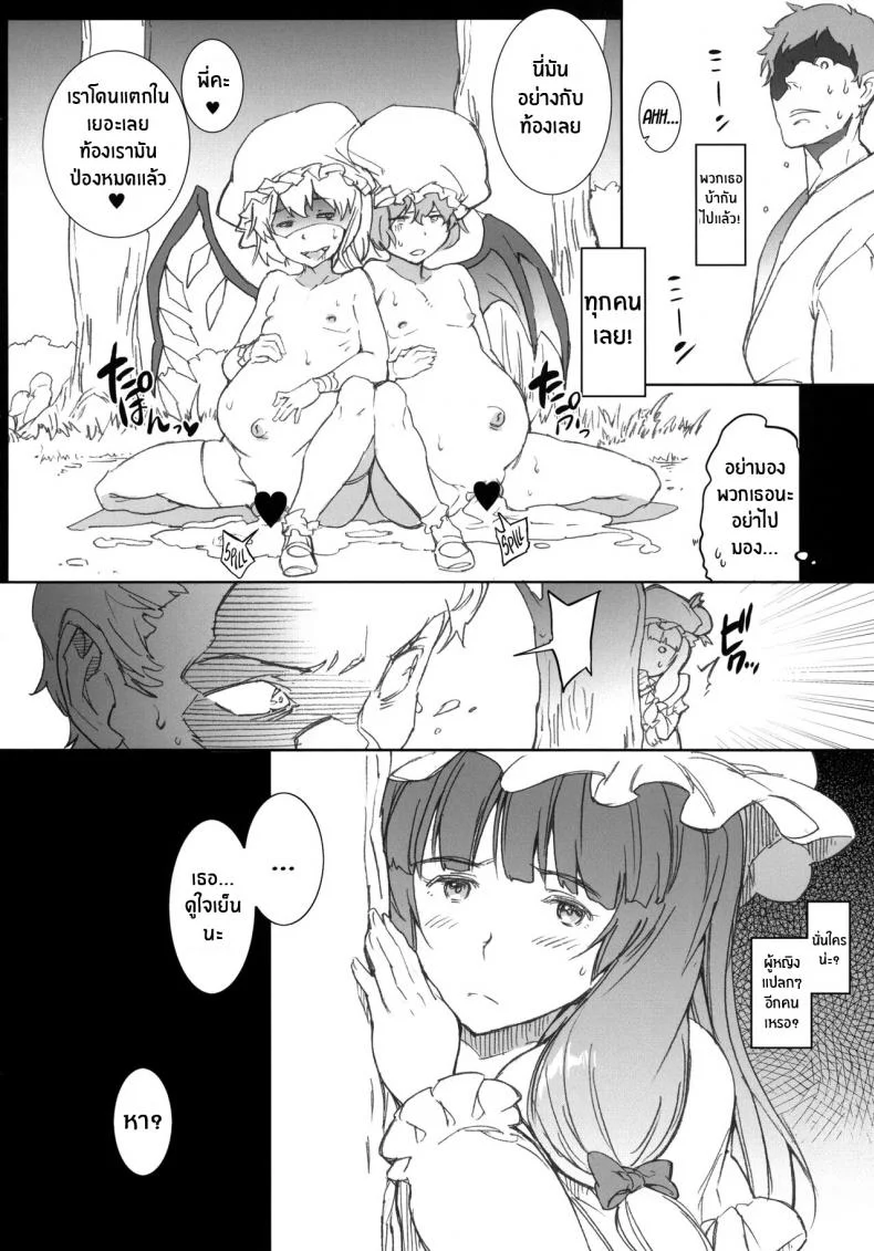 เห็ดเป็นเหตุ(C87) [Egao de Bouryoku (mogg)] Kyoushoujo - Lunatic Girl (Touhou Project) หน้า 7