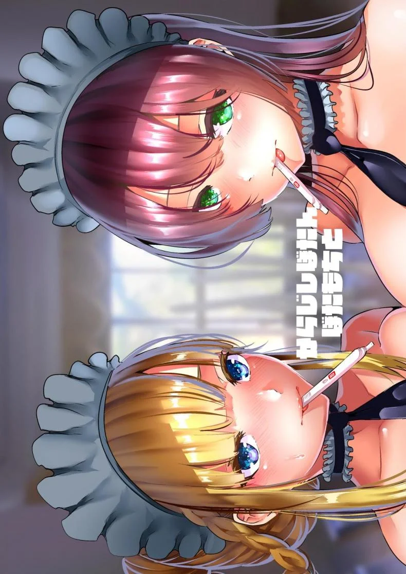 เมดผู้ซื่อสัตย์ [Karazishibotan (Bota Mochito)] Deredere Maid to Tsuntsun Maid Shikotama Ecchi Lots Of Lewd Loving With Both My Warm And Cold Maids หน้า 19