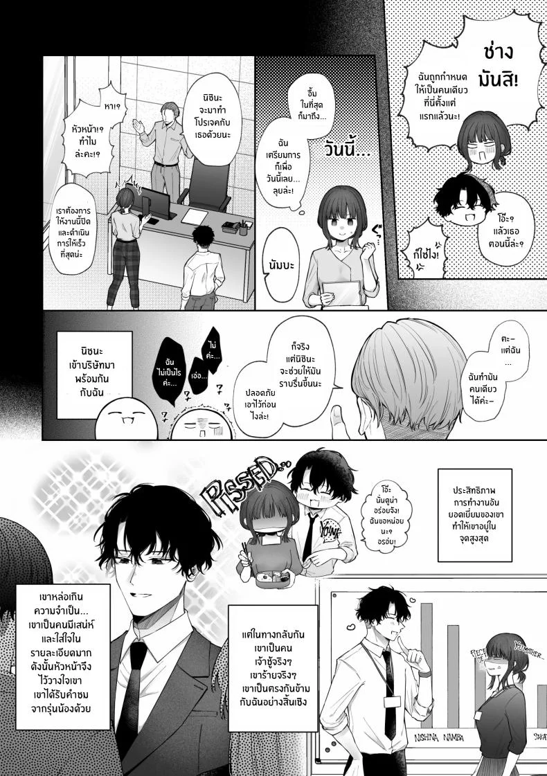 เเผนการของเพื่อนร่วมงานสุดหล่อ[Shuukyuu 8-ka (Hoshina Mimiwo)] Ikemen Douki ni Otosareru Hanashi~ Ikitakunaoni Kyousei Zecchou! หน้า 7