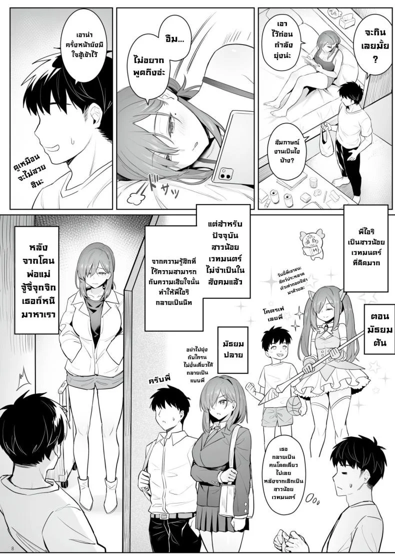 ชีวิตนีทของอดีตสาวน้อยเวทมนตร์ [COMEX (Zhen Lu)] Moto Mahou Shoujo no Hikikomori Seikatsu  The NEET Life of a Former Magical Girl หน้า 6