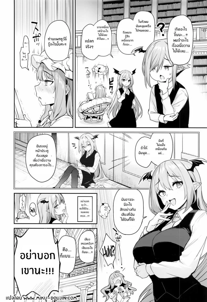 ห้องเเห่งความลับของเเพทชูว์ลี่(C103) [Anmitsuyomogitei (Michiking)] Patchouli-sama to Himitsu no Heya Patchouli and the Chamber of Secrets (Touhou Project) หน้า 22