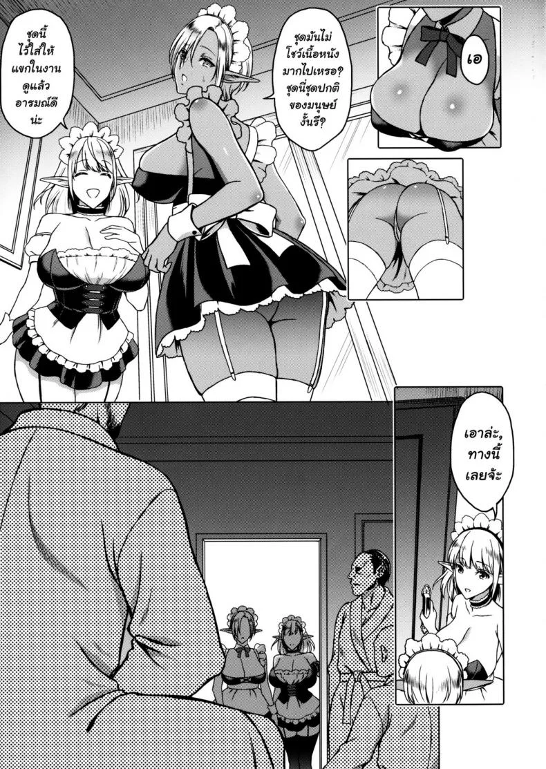 เมดเอลฟ์ทาสกาม (C91) [H.B.A (Usagi Nagomu)] Reizoku Elf Maid - Elf Maid Slaves หน้า 6