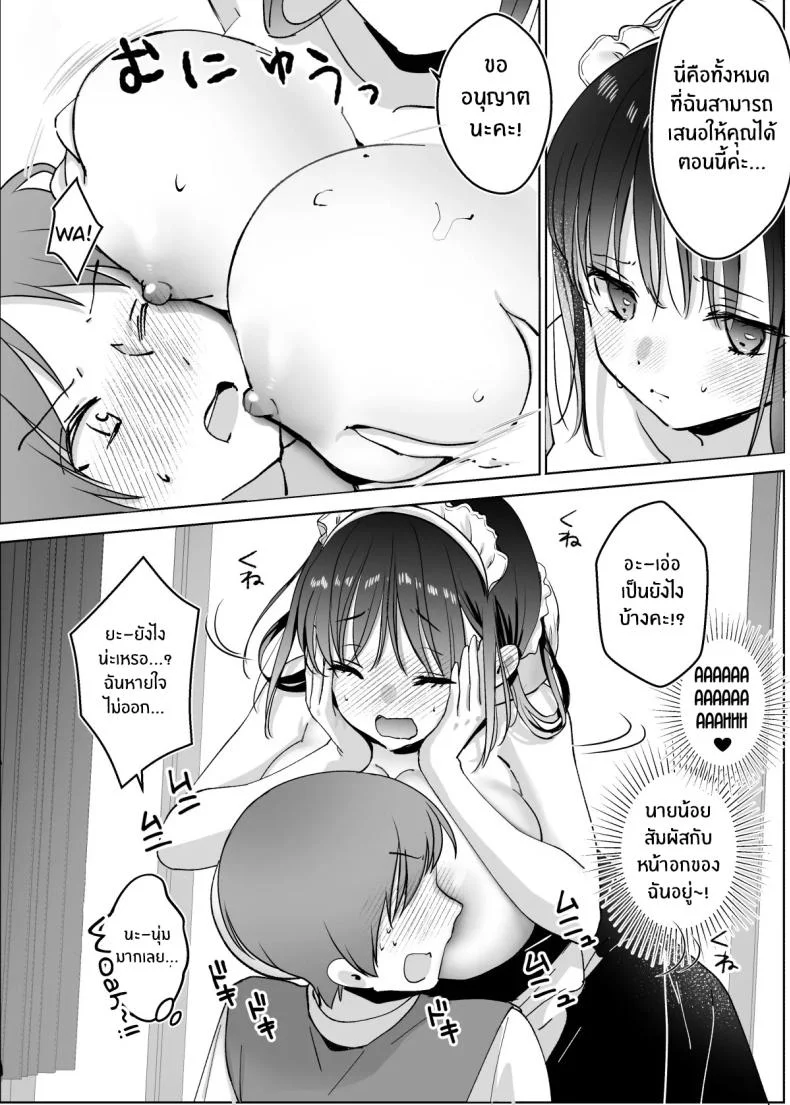 ขออุทิศให้นายน้อย[Bicolor (Kuroshiro Neko)] Maid no Kirina wa Bouchama ni Tsukushitai หน้า 11
