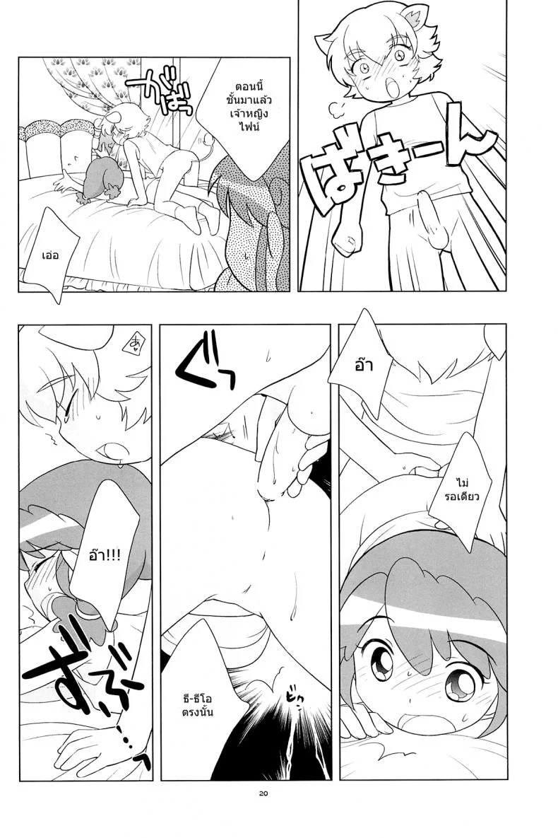 เจ้าหญิงแฝดแห่งแดนมหัศจรรย์ (C68) [Tokuda (Ueda Yuu)] Meramera Dokidoki ☆ Futago to Tio (Fushigiboshi no Futagohime) หน้า 19