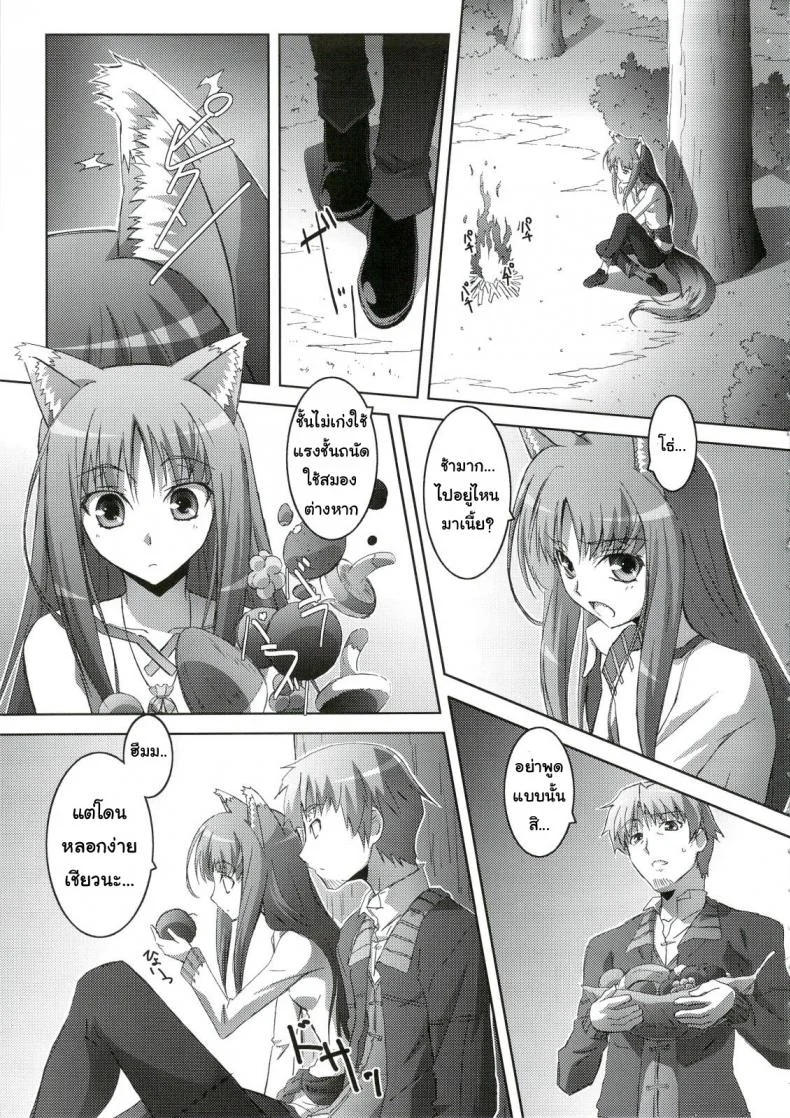 สรรพคุณ เห็ดถั่งเช่า (C74) [Mahirutei (Izumi Mahiru)] Horon Hororon (Ookami to Koushinryou [Spice and Wolf]) หน้า 6