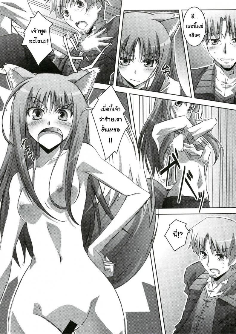 สรรพคุณ เห็ดถั่งเช่า (C74) [Mahirutei (Izumi Mahiru)] Horon Hororon (Ookami to Koushinryou [Spice and Wolf]) หน้า 12