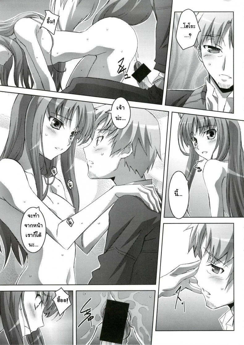 สรรพคุณ เห็ดถั่งเช่า (C74) [Mahirutei (Izumi Mahiru)] Horon Hororon (Ookami to Koushinryou [Spice and Wolf]) หน้า 18