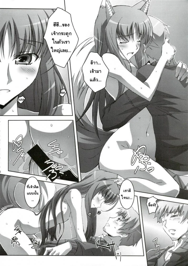 สรรพคุณ เห็ดถั่งเช่า (C74) [Mahirutei (Izumi Mahiru)] Horon Hororon (Ookami to Koushinryou [Spice and Wolf]) หน้า 19