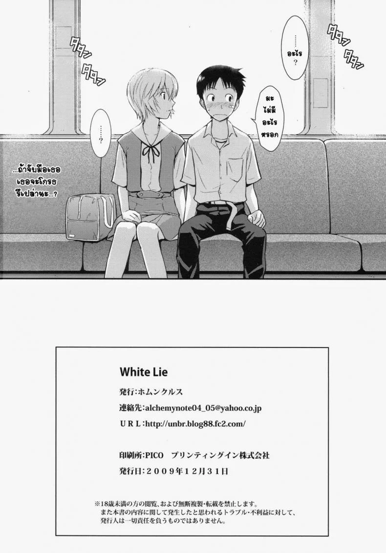 ได้กันตอนความจำเสื่อม (C77) [Homunculus] White Lie (Neon Genesis Evangelion) หน้า 29