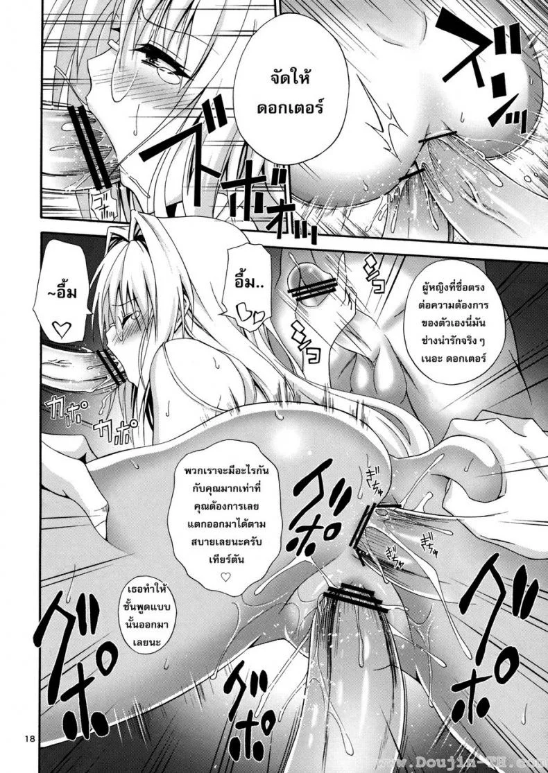 นักวิทย์สาวในองค์การที่ชั่วร้าย (C83) [Hibi Rakuraku (Aoki Kanji)] Bijin Kagakusha in Aku no Soshiki | Beautiful Scientist in an Evil Organization (To Love-Ru Darkness) หน้า 16