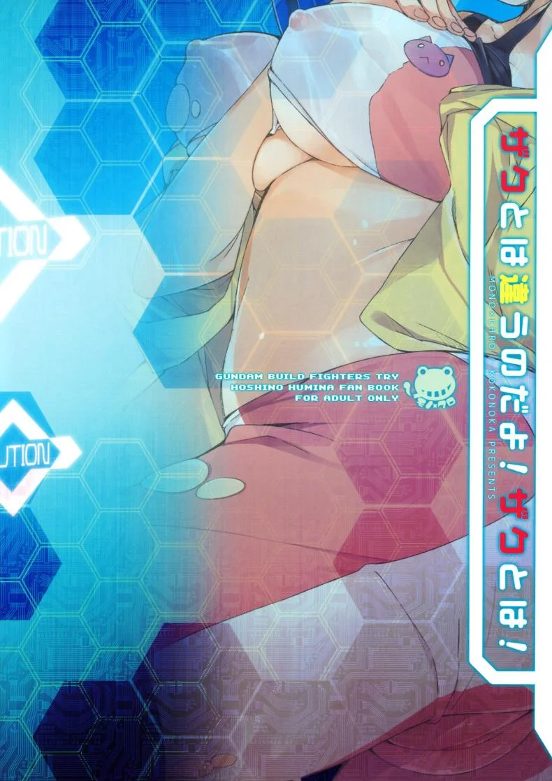 เกมจบแต่คนไม่จบ (C87) [Mono × Chro (Kokonoka)] Zaku to wa Chigau no dayo! Zaku to wa! (Gundam Build Fighters Try) หน้า 22