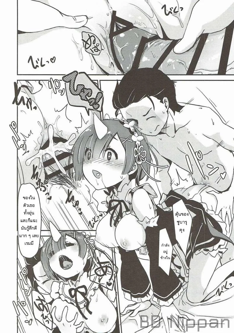 รอยยิ้มของหนูเรม (C90) [MoNyaMoNya (ShiBi)] Rem no Egao wa Ore ga Mamoru! (Re:Zero kara Hajimeru Isekai Seikatsu) หน้า 12