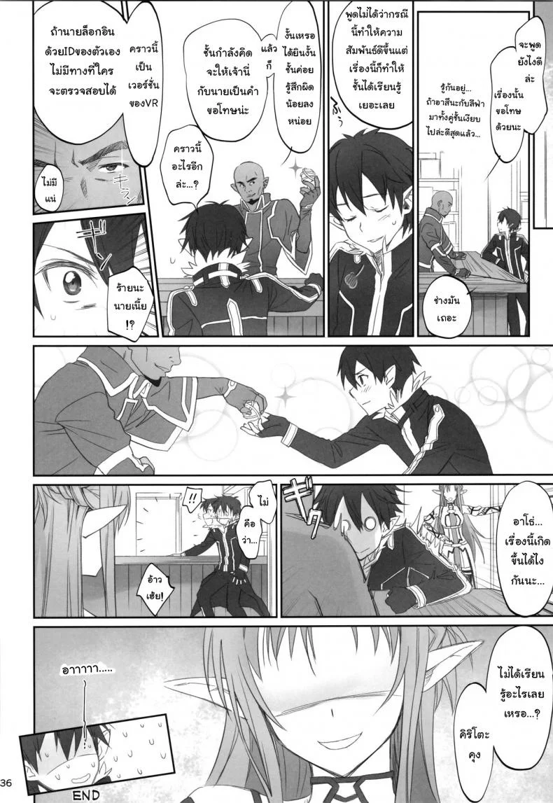 ชุดที่ชอบกับคนที่ใช่ (C92) [Bloody Okojo (Caviar, Mojyako)] Voyeuristic Disorder (Sword Art Online) หน้า 35