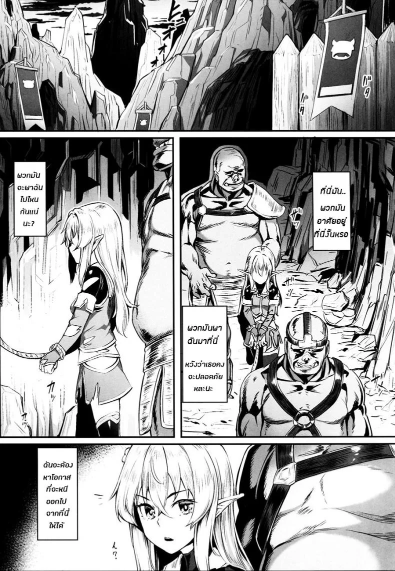ทาสออร์ค สุขจนตาย (COMIC1☆13) [Area14 (Kasei)] Orc ni Torawareta Elf wa หน้า 5