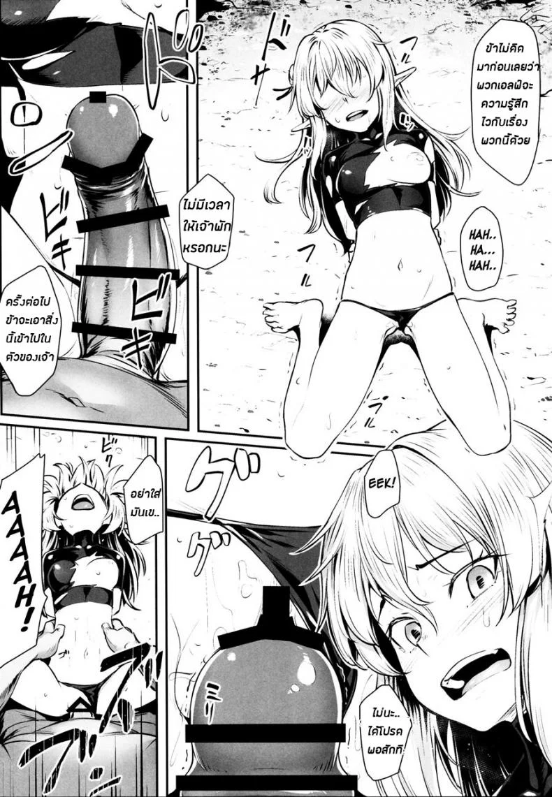 ทาสออร์ค สุขจนตาย (COMIC1☆13) [Area14 (Kasei)] Orc ni Torawareta Elf wa หน้า 11