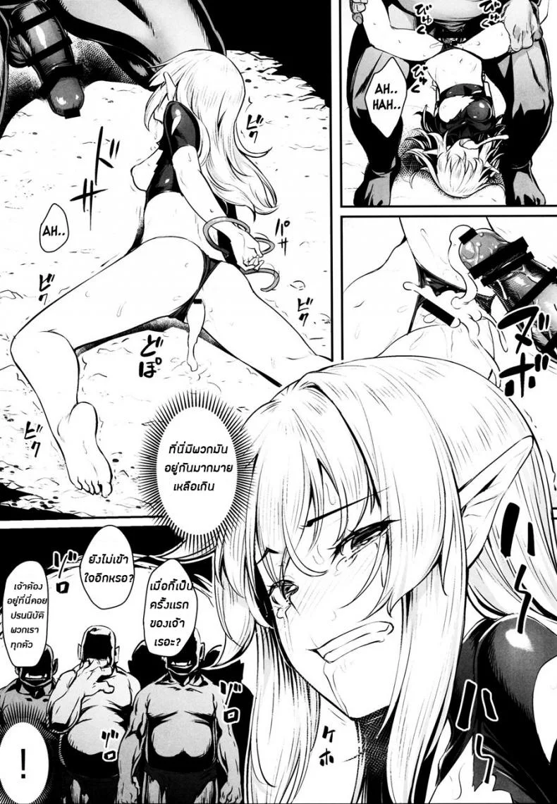 ทาสออร์ค สุขจนตาย (COMIC1☆13) [Area14 (Kasei)] Orc ni Torawareta Elf wa หน้า 15