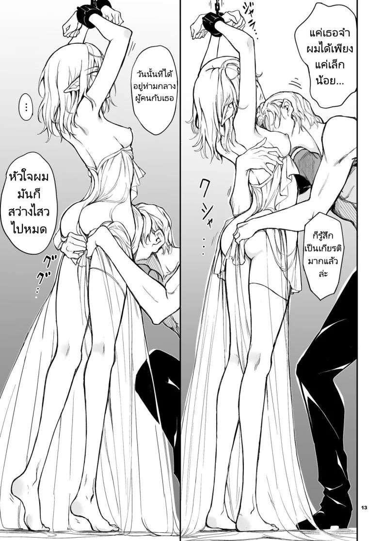 การวิจัยเอลฟ์จากอาณาจักรที่ล่มสลาย [Kyockchokyock (Kyockcho)] ELF Education. -Boukoku no Mist-  Elf Education -Mist, from the fallen country หน้า 13