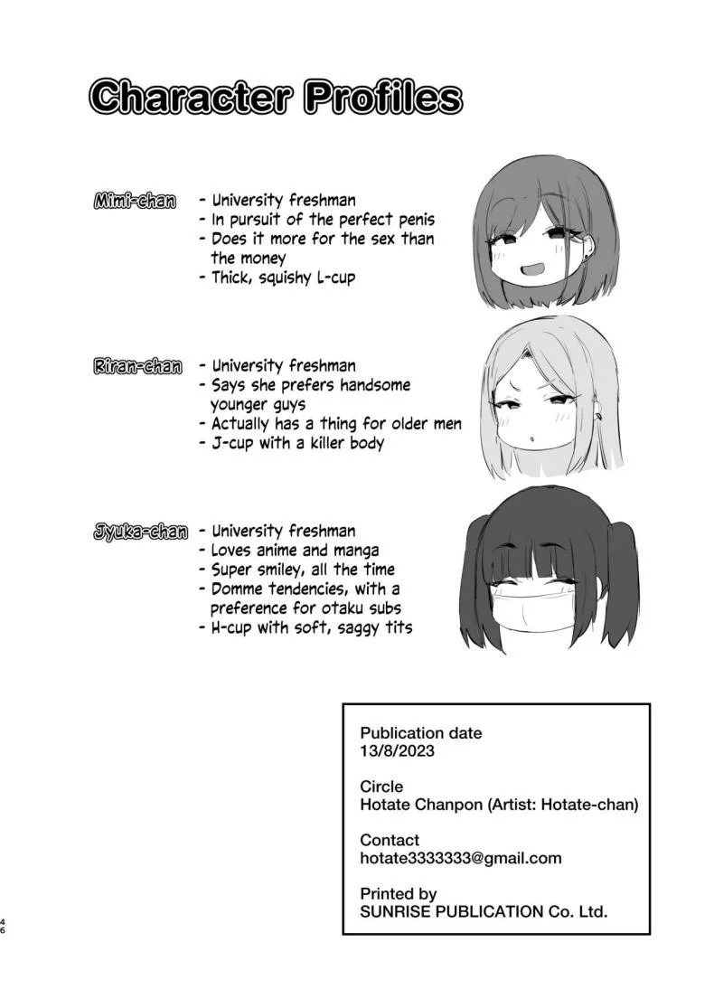 พ่อหวานใจของฉัน[Hotate Chanpon (Hotate-chan)] Papakatsu JD, Ochinpo Yuuryou Bukken o Mitsukeru College Sugar Baby - On the Market for Some Prime Daddy Dick หน้า 44