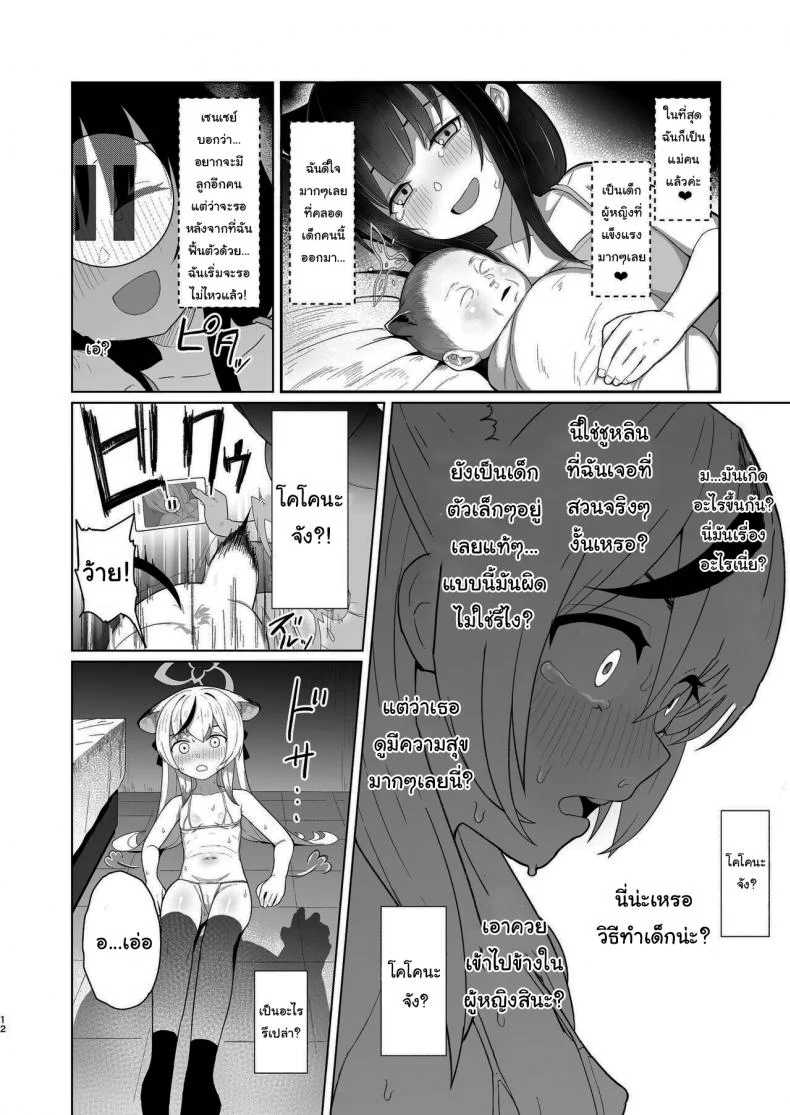 มาทำวิดีโอสาธิตกับเซนเซย์กันเถอะ [CrowView (Taji)] Taihen Yoku Dekimashita (Blue Archive) หน้า 11