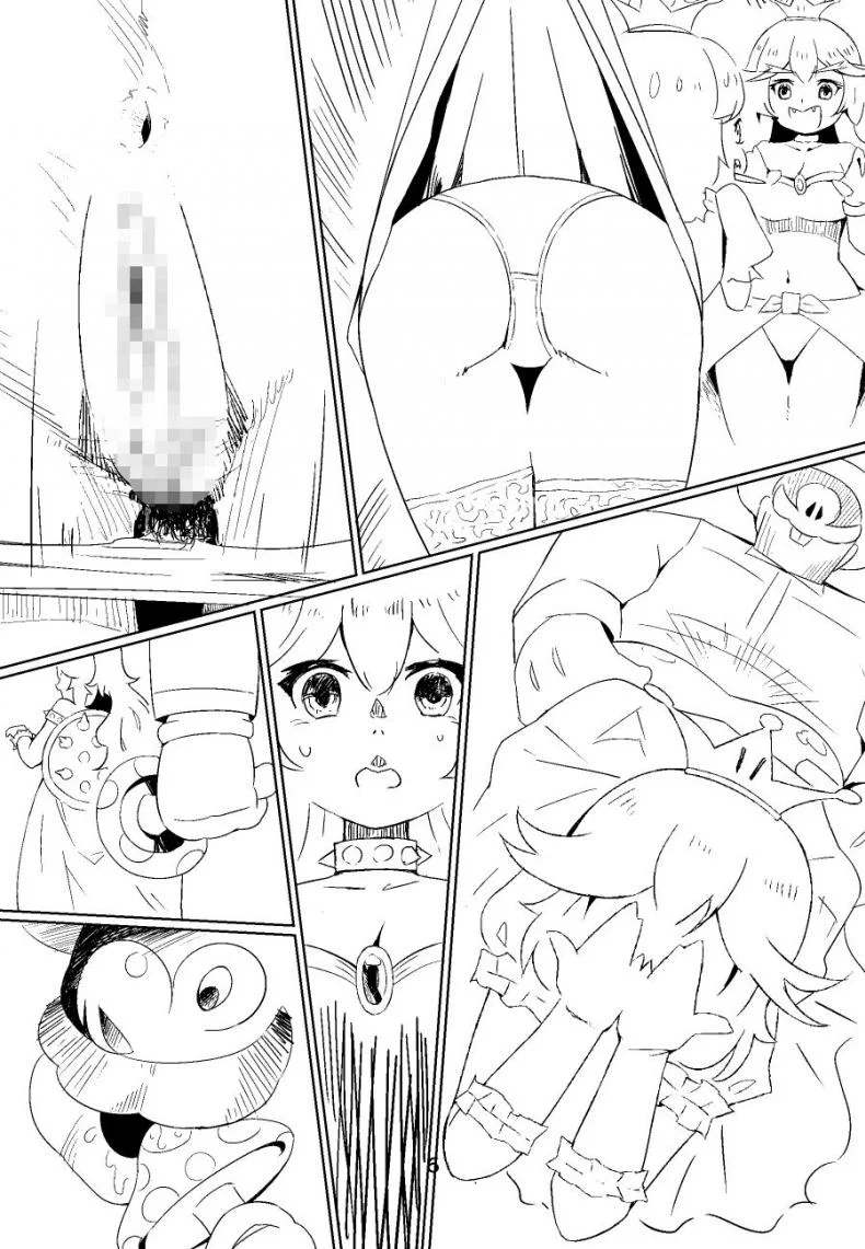 มงกุฎ เปลี่ยนเป็นสาว [Getsuyoubi no Brenda (Peat Lock)] Koopa Hime to Teresa Hime no Tekitou Hon (Super Mario Bros.) หน้า 6
