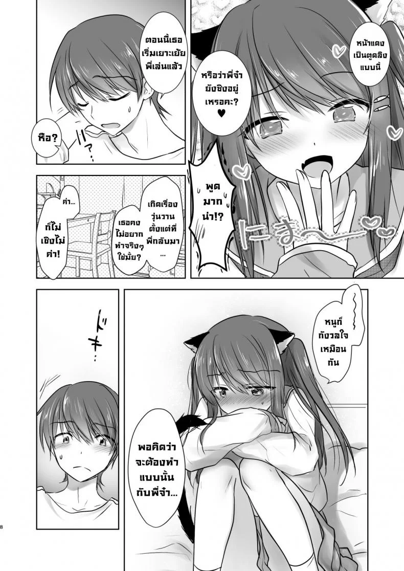 น้องสาวผมกลายเป็นซัคคิวบัสไปซะแล้ว [Aqua Drop (Mikami Mika)] Imouto ga Succubus ni Natta node Oya Kounin de Sex Shimasu หน้า 9