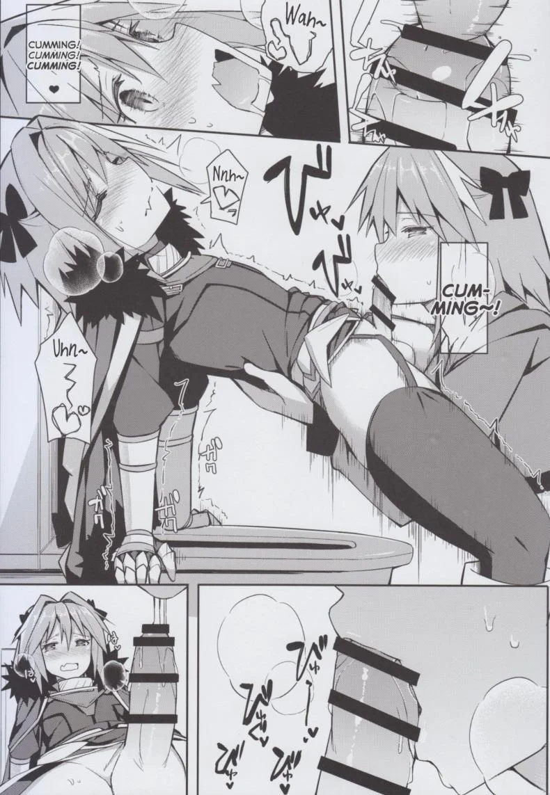 ถ้ามันดีก็อย่าหยุดเลย [H@BREAK (Itose Ikuto)] Cosplay Astolfo-kun no Ochinchin [Unlimited Blade Works] หน้า 10