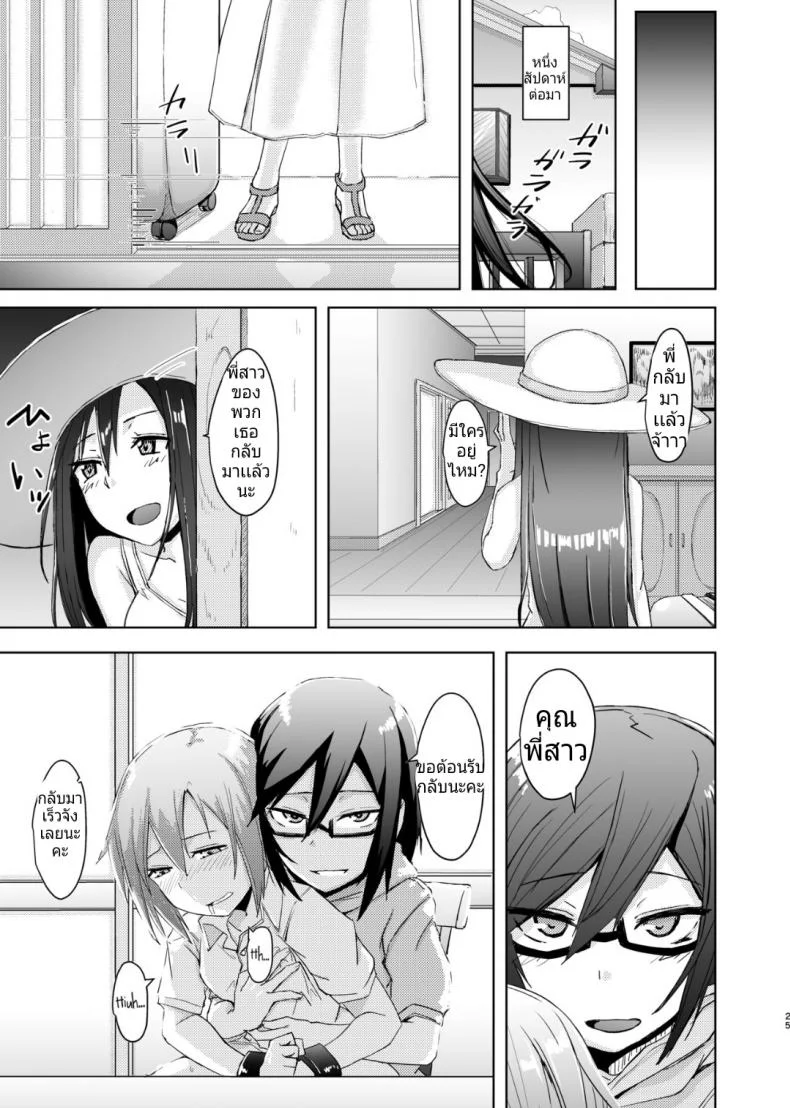 หม่ำคนที่พี่สาวเเอบชอบตอนที่พี่สาวไม่อยู่ [Anegaoka Sanchoume (Okyuuri)] Shounen to Futanari to Shitto หน้า 21