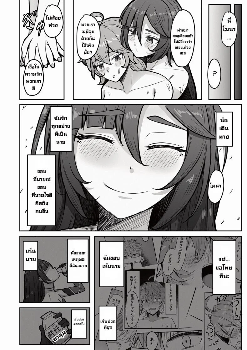 ที่จริงแล้วฉันน่ะชอบโมนา [Mumei Kibou (Nantoka)] Boku, Hontou wa Mona no Koto ga Suki nanda (Genshin Impact) หน้า 30