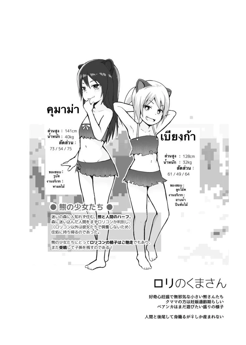 คุณหมีลามก [Pico Pico Labyrinth (Fujisaka Lyric)] Ecchi na Loli no Kuma-san หน้า 23
